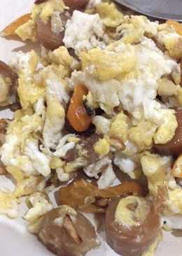 Orak arik telur sosis #bikinramadhanberkesan