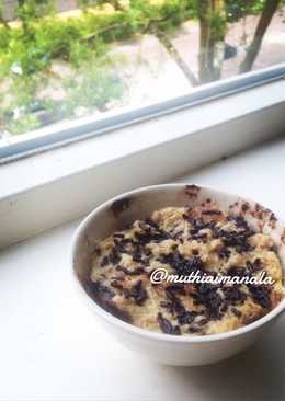 Puding Roti Microwave