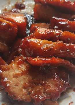 Char siu (chinese BBQ pork) ala teflon