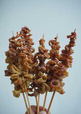 Sate Usus Ayam Goreng