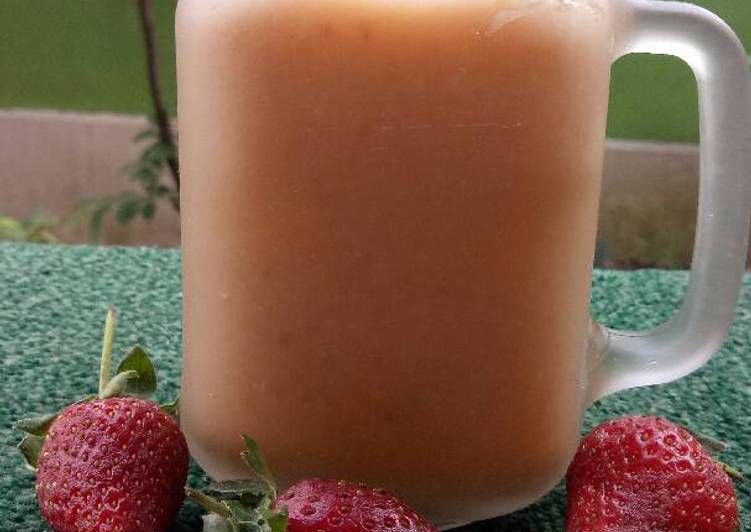 resep Banana manggo strawberry juice