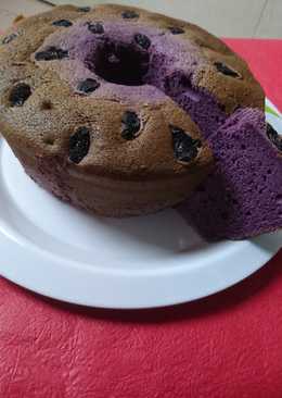 Chiffon Cake Taro pakai Talas