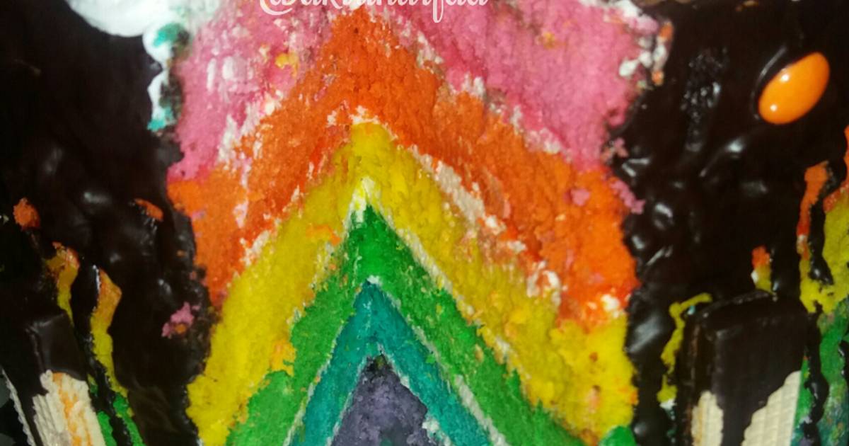 Resep 🎂 Rainbow Egg Whites Cake 🎂