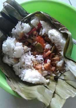 Nasi bakar ikan asin