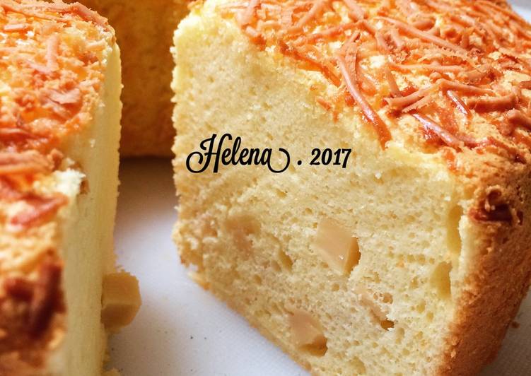 resep lengkap untuk Butter n Cheese Chiffon Cake