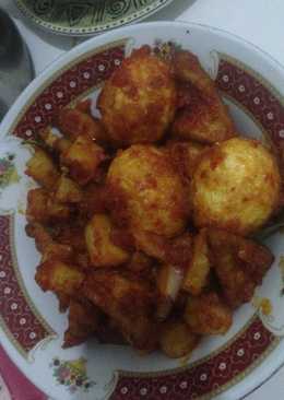 Balado Kentang Telor Tahu