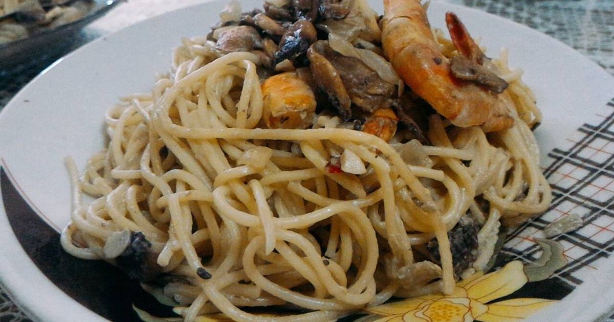 Resep Spaghetti Carbonara Ala Restoran - Resepi EE