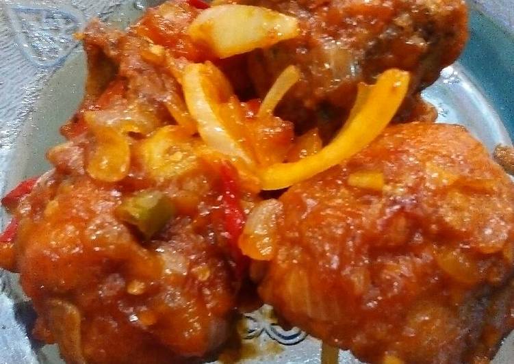 resep lengkap untuk Ayam Goreng Asam Manis