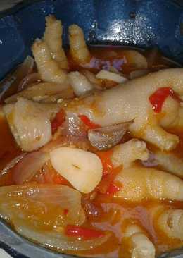 Ayam ceker asam manis saus
