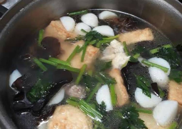 gambar untuk cara membuat Sop Tahu Bakso Ikan