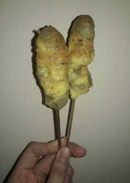 Sate cilor (cilok telur jajanan sd)