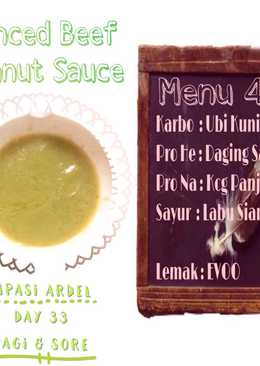 Minced beef peanut sauce #mpasi4bintang