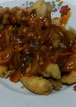 Ayam crispy saus asam manis