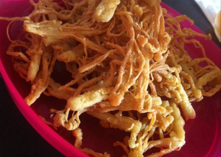 gambar untuk resep makanan Jamur enoki crispy