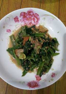 Sayur buncis bayam santok bali