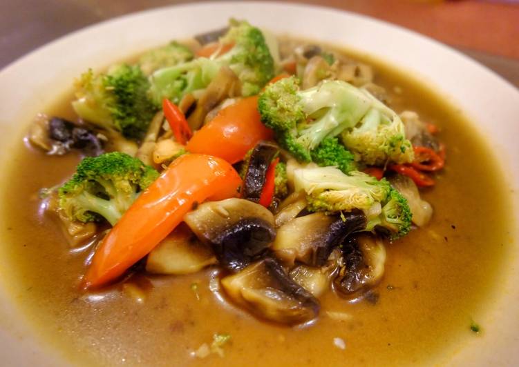 resep makanan Tumis Brokoli Jamur Saus Tiram tanpa garam