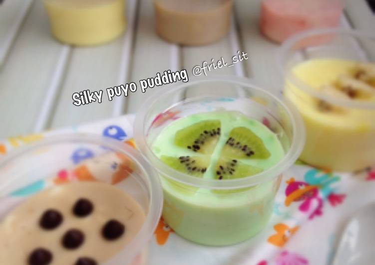 resep makanan Silky Puyo Pudding