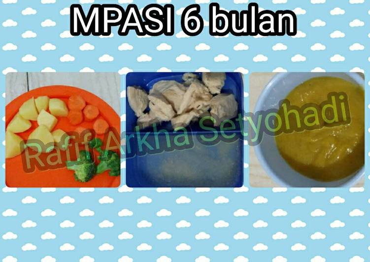 resep MPASI 6 bulan + kaldu ayam