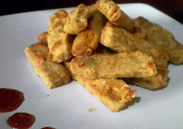 bahan dan cara membuat Nugget Tempe Tanpa Tepung Panir