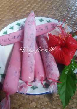 Es Lilin Selai Buah Naga