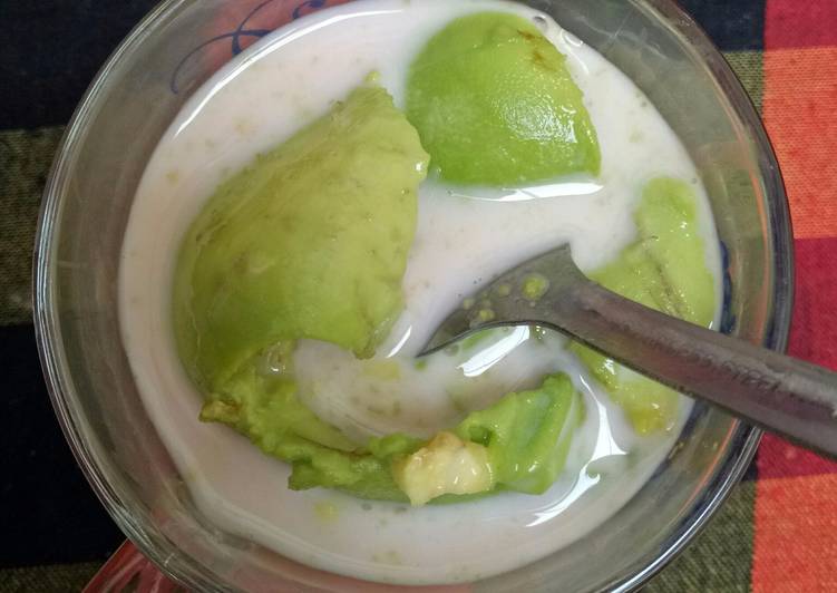 gambar untuk cara membuat Es Alpukat yoghurt