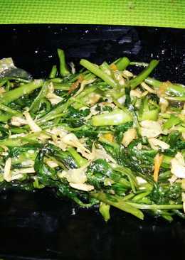 Tumis kangkung teri (ala nak kost)