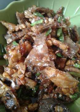 Tumis ikan asin rawit ijo