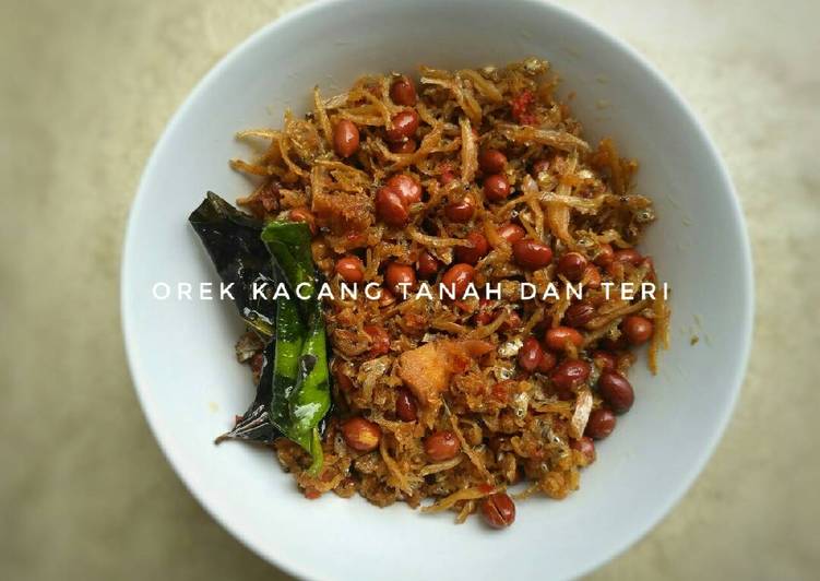 gambar untuk resep makanan Orek kacang tanah dan teri