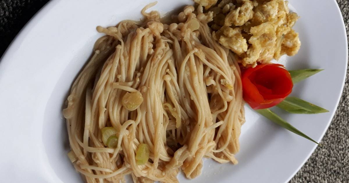 151 resep  tumis jamur enoki  enak dan sederhana Cookpad