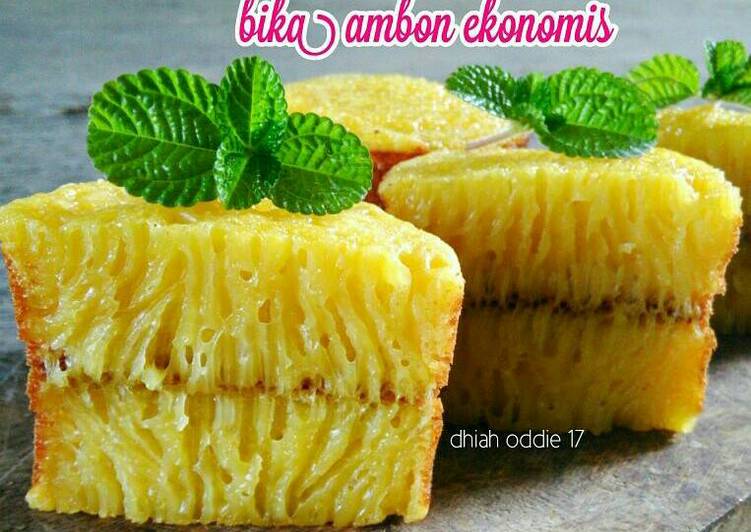 bahan dan cara membuat Bika Ambon Ekonomis