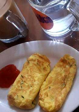 Telur dadar / Omelete ala hotel