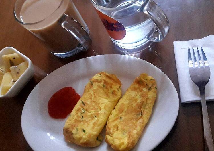 resep lengkap untuk Telur dadar / Omelete ala hotel