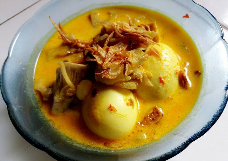 resep makanan Gulai Nangka, kikil & telur
