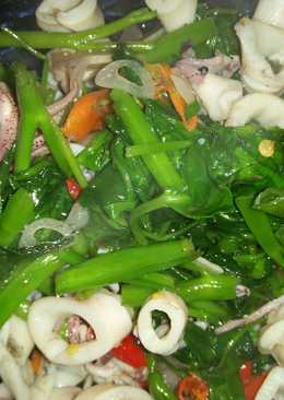 Tumis Kangkung Cumi Asin Saus Tiram #BikinRamadanBerkesan