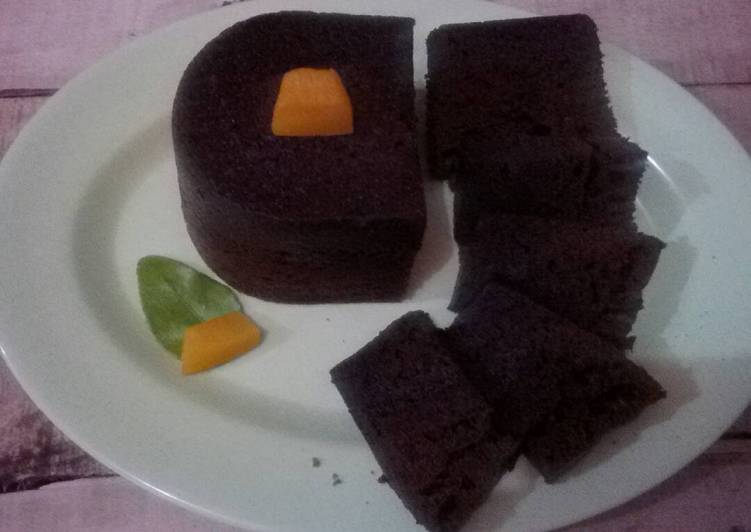 cara membuat Brownies kukus labu kuning #1telur