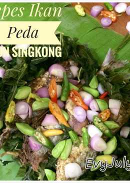 Pepes Ikan Peda Daun Singkong