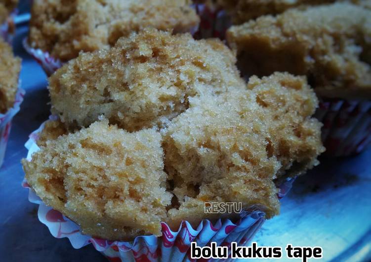 cara membuat Bolu Kukus Tape Gula Merah