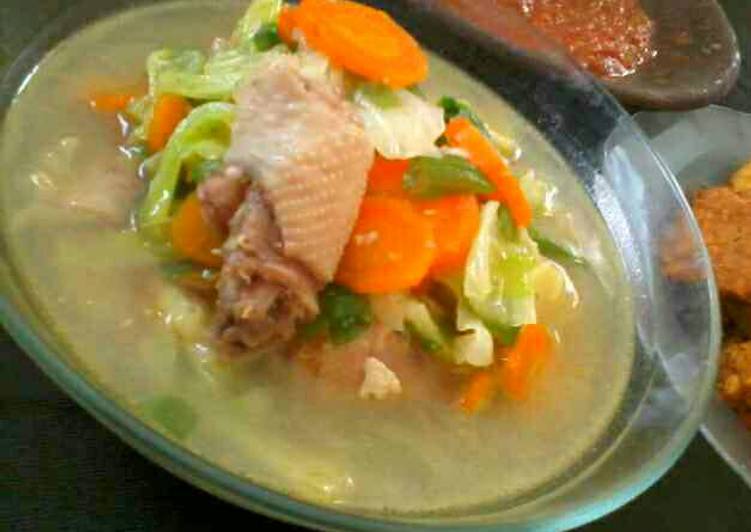 resep masakan Sop Ayam Sayuran Sederhana