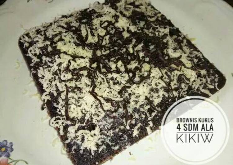 gambar untuk resep makanan Brownis Chocolate Kukus serba 4sdm ala Kikiw