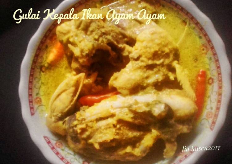 Resep Gulai Kepala Ikan Ayam Ayam - Lia Husen Sekarayu