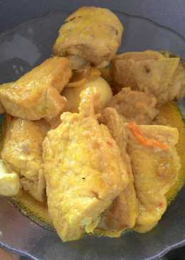 Kare Ayam Tahu Tempe Telur