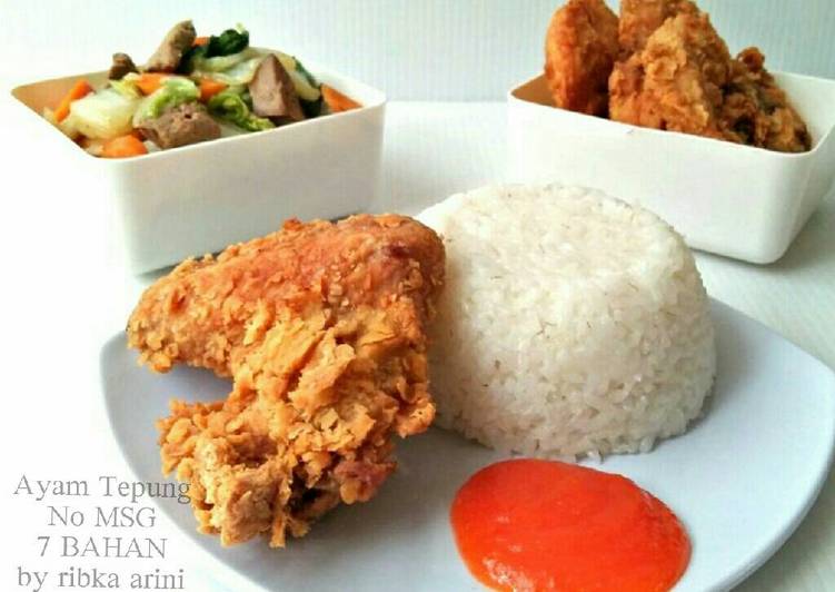  Resep  Ayam  Tepung  7 Bahan NO MSG oleh Ribka Arini Cookpad