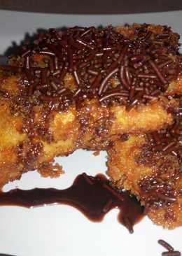 Pisang goreng krispy coklat