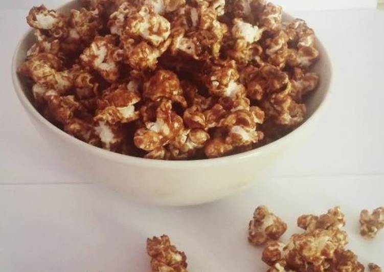 resep masakan CARAMEL POPCORN – diadaptasi dari resep dari Mbak Dessy NCC