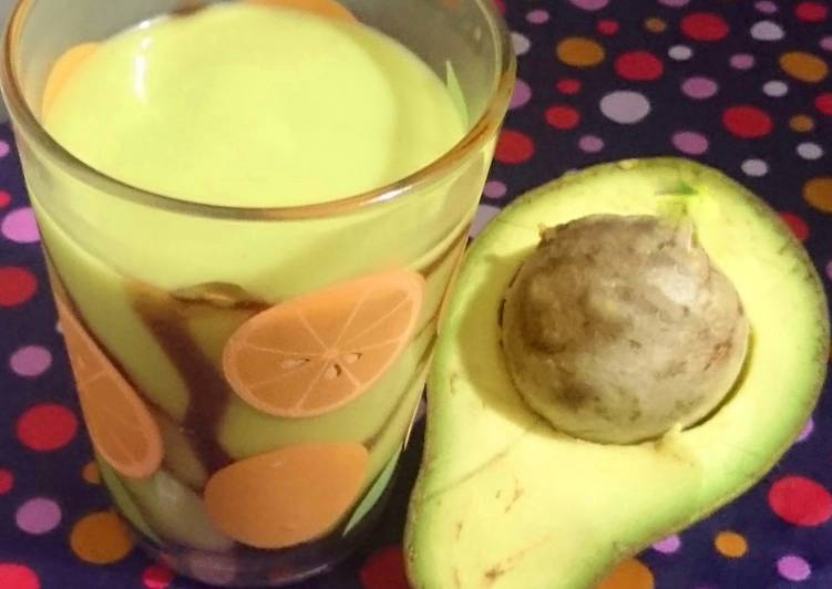 resep lengkap untuk Sweet Avocado Juice