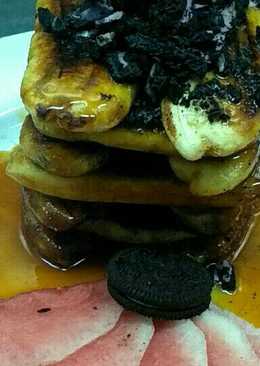 Pisang bakar saus orange karamel