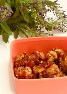 Bakso goreng sambel terasi (amy wina)