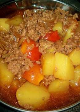 Semur daging cincang ala mama ce tintin