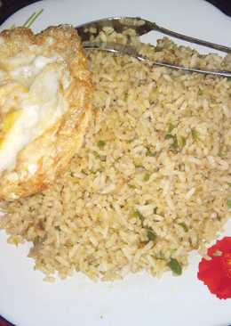 Nasi goreng terasi lado hijau pedas mantap