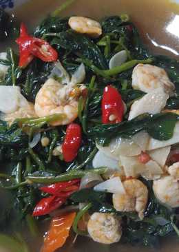 tumis kangkung udang saus tiram